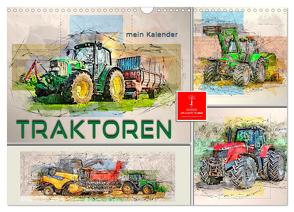 Traktoren – mein Kalender (Wandkalender 2024 DIN A3 quer), CALVENDO Monatskalender von Roder,  Peter