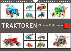 Traktoren Oldtimer Kraftpakete (Wandkalender 2023 DIN A4 quer) von Roder,  Peter