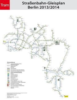 Tram Gleisplan Berlin 2018 von Stade,  Christian