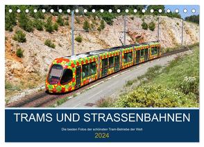 Trams und Straßenbahnen (Tischkalender 2024 DIN A5 quer), CALVENDO Monatskalender von Mainka,  Markus
