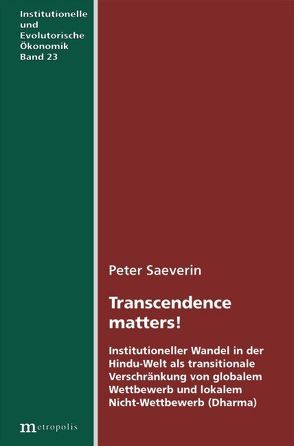 Transcendence matters! von Saeverin,  Peter