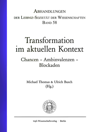 Transformation im aktuellen Kontext von Busch,  Ulrich, Thomas,  Michael