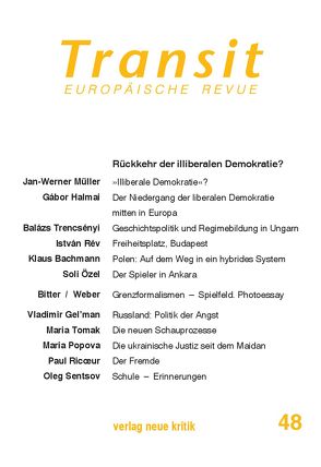 Transit 48. Europäische Revue von Bachmann,  Klaus, Halmai,  Gábor, Marczewski,  Pawel, Michalski,  Krzysztof, Müller,  Jan-Werner