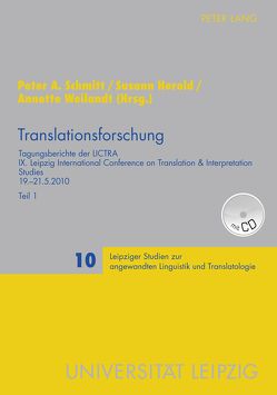Translationsforschung von Herold,  Susann, Schmitt,  Peter A., Weilandt,  Annette