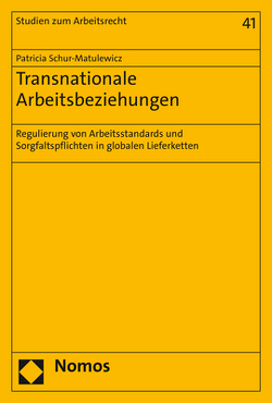 Transnationale Arbeitsbeziehungen von Schur-Matulewicz,  Patricia