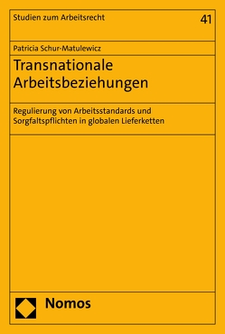 Transnationale Arbeitsbeziehungen von Schur-Matulewicz,  Patricia