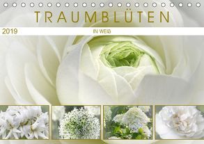 Traumblüten in Weiß (Tischkalender 2019 DIN A5 quer) von Cross,  Martina