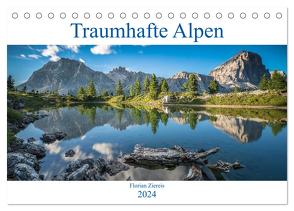 Traumhafte Alpen (Tischkalender 2024 DIN A5 quer), CALVENDO Monatskalender von Ziereis,  Florian
