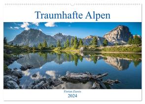 Traumhafte Alpen (Wandkalender 2024 DIN A2 quer), CALVENDO Monatskalender von Ziereis,  Florian
