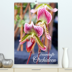 Traumhafte Orchideen (Premium, hochwertiger DIN A2 Wandkalender 2023, Kunstdruck in Hochglanz) von Kruse,  Gisela