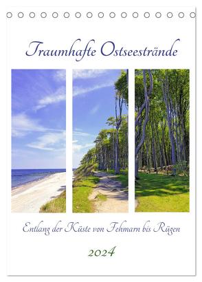 Traumhafte Ostseestrände – Entlang der Küste von Fehmarn bis Rüge (Tischkalender 2024 DIN A5 hoch), CALVENDO Monatskalender von Schimmack,  Michaela