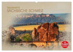 Traumhafte Sächsische Schweiz (Wandkalender 2024 DIN A2 quer), CALVENDO Monatskalender von Meutzner,  Dirk