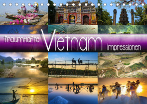 Traumhafte Vietnam Impressionen (Tischkalender 2023 DIN A5 quer) von Utz,  Renate