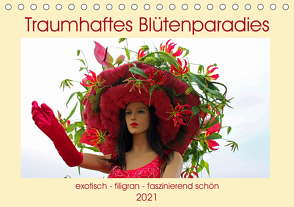 Traumhaftes Blütenparadies (Tischkalender 2021 DIN A5 quer) von Junghanns,  Konstanze