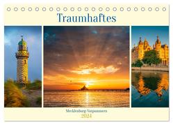 Traumhaftes Mecklenburg-Vorpommern (Tischkalender 2024 DIN A5 quer), CALVENDO Monatskalender von Wasilewski,  Martin
