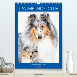 Traumhund Collie – Glück auf vier Pfoten (Premium, hochwertiger DIN A2 Wandkalender 2023, Kunstdruck in Hochglanz) von Starick,  Sigrid
