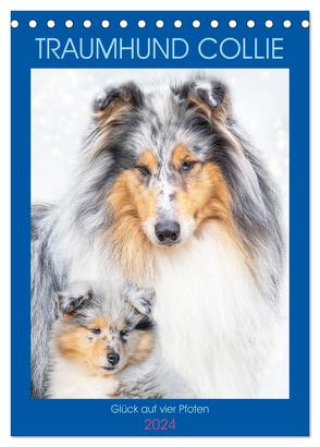 Traumhund Collie – Glück auf vier Pfoten (Tischkalender 2024 DIN A5 hoch), CALVENDO Monatskalender von Starick,  Sigrid