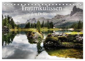 Traumkulissen in den Dolomiten (Tischkalender 2024 DIN A5 quer), CALVENDO Monatskalender von - Uwe Vahle,  Kordula