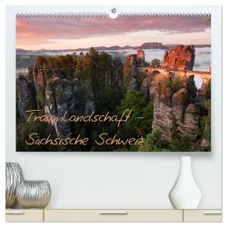 Traumlandschaft – Sächsische Schweiz (hochwertiger Premium Wandkalender 2024 DIN A2 quer), Kunstdruck in Hochglanz von Ehrentraut,  Dirk
