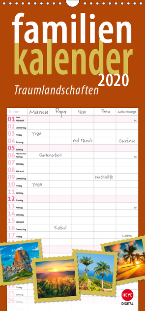 Traumlandschaften (Wandkalender 2020 , 21 cm x 45 cm, hoch) von Digital,  Heye