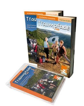 Traumpfade & Traumpfädchen Geschenk-Set. Zwei Bände mit 41 Top-Touren an Rhein, Mosel und in der Eifel. Detail-Karten, GPS-Daten und Höhenprofile. von Poller,  Ulrike, Schoellkopf,  Uwe, Todt,  Wolfgang