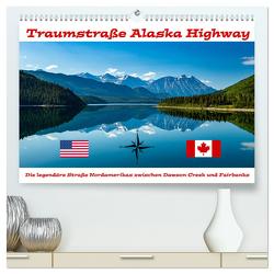 Traumstraße Alaska Highway (hochwertiger Premium Wandkalender 2024 DIN A2 quer), Kunstdruck in Hochglanz von Brack,  Roland