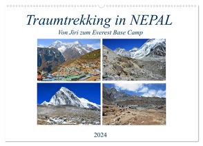 Traumtrekking in NEPAL, von Jiri zum Everest Base Camp (Wandkalender 2024 DIN A2 quer), CALVENDO Monatskalender von Senff,  Ulrich