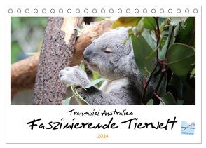 Traumziel Australien – Faszinierende Tierwelt 2024 (Tischkalender 2024 DIN A5 quer), CALVENDO Monatskalender von Kinderaktionär,  Kinderaktionär