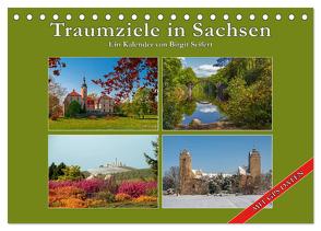 Traumziele in Sachsen (Tischkalender 2024 DIN A5 quer), CALVENDO Monatskalender von Seifert,  Birgit