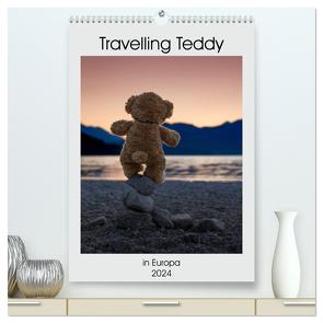 Travelling Teddy in Europa (hochwertiger Premium Wandkalender 2024 DIN A2 hoch), Kunstdruck in Hochglanz von Kneidinger C-K-Images,  Christian