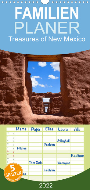 Familienplaner Treasures of New Mexico (Wandkalender 2022 , 21 cm x 45 cm, hoch) von Roth,  Martina