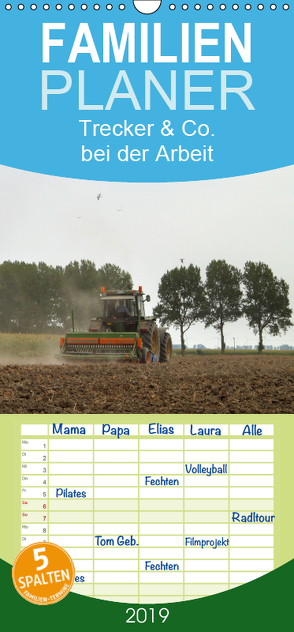 Trecker & Co. bei der Arbeit – Landwirtschaft in Ostfriesland – Familienplaner hoch (Wandkalender 2019 , 21 cm x 45 cm, hoch) von pötsch - ropo13,  rolf