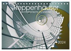 Treppenhäuser architektonische Kunstwerke (Tischkalender 2024 DIN A5 quer), CALVENDO Monatskalender von Will,  Thomas