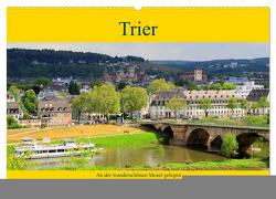 Trier – An der wunderschönen Mosel gelegen (Wandkalender 2024 DIN A2 quer), CALVENDO Monatskalender von Klatt,  Arno