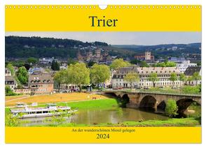 Trier – An der wunderschönen Mosel gelegen (Wandkalender 2024 DIN A3 quer), CALVENDO Monatskalender von Klatt,  Arno