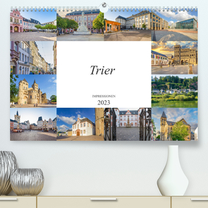 Trier Impressionen (Premium, hochwertiger DIN A2 Wandkalender 2023, Kunstdruck in Hochglanz) von Meutzner,  Dirk
