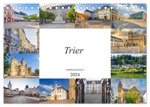 Trier Impressionen (Tischkalender 2024 DIN A5 quer), CALVENDO Monatskalender von Meutzner,  Dirk