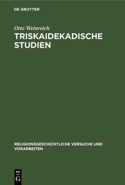 Triskaidekadische Studien von Weinreich,  Otto