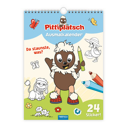 Trötsch Ausmalkalender immerwährend Pittiplatsch von Trötsch Verlag GmbH & Co. KG
