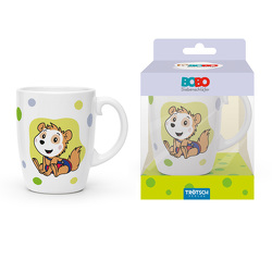 Trötsch Bobo Siebenschläfer Kindertasse grün Geschenktasse aus Porzellan von Trötsch Verlag