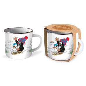 Trötsch Der kleine Maulwurf Emailletasse Wintertasse von Trötsch Verlag