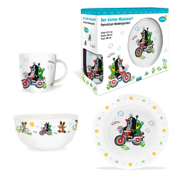 Trötsch Der kleine Maulwurf Geschirrset Motorrad Porzellan von Trötsch Verlag