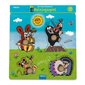 Trötsch Der kleine Maulwurf Holzlegespiel Musikanten