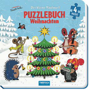 Trötsch Der kleine Maulwurf Puzzlebuch mit 4 Puzzle Weihnachten von Trötsch Verlag GmbH & Co. KG