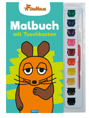 Trötsch Die Maus Malbuch mit Tuschkasten und Pinsel von Trötsch Verlag GmbH & Co. KG