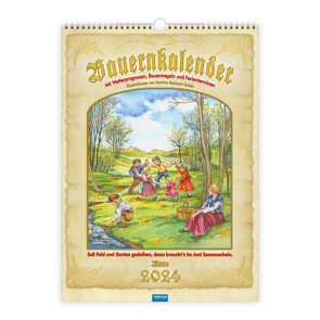 Trötsch Großbildkalender Bauernkalender 2024 – mit Wetterprognosen Bauernregeln und Ferienterminen von Trötsch Verlag GmbH & Co. KG