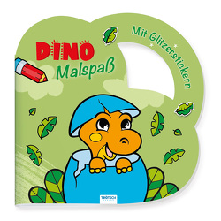 Trötsch Malbuch Stickermalbuch Dino Malspaß von Trötsch Verlag