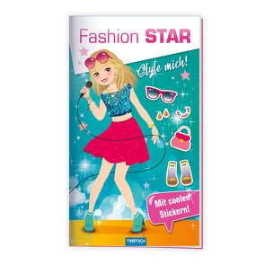 Trötsch Malbuch Stickermalbuch Fashion-Star Popstar von Trötsch Verlag
