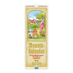 Trötsch Maxi-Streifenkalender Bauernkalender 2024 – mit Hundertjährigem Kalender, Bauernregeln und Ferienterminen von Trötsch Verlag GmbH & Co. KG