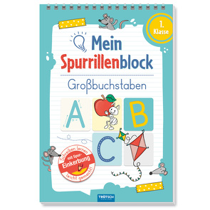 Trötsch Mein Spurrillenblock Großbuchstaben Übungsbuch von Trötsch Verlag GmbH & Co. KG